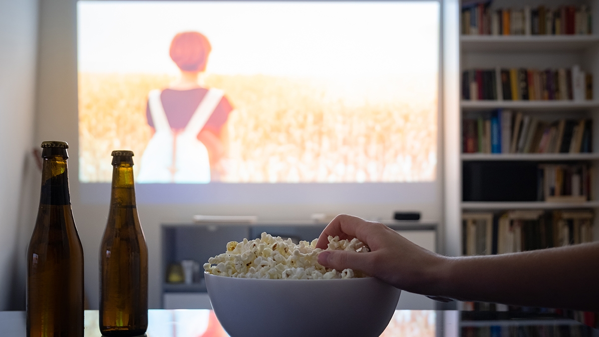 cinema, casa, videoprojetor