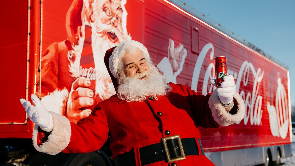 coca-cola, pai natal
