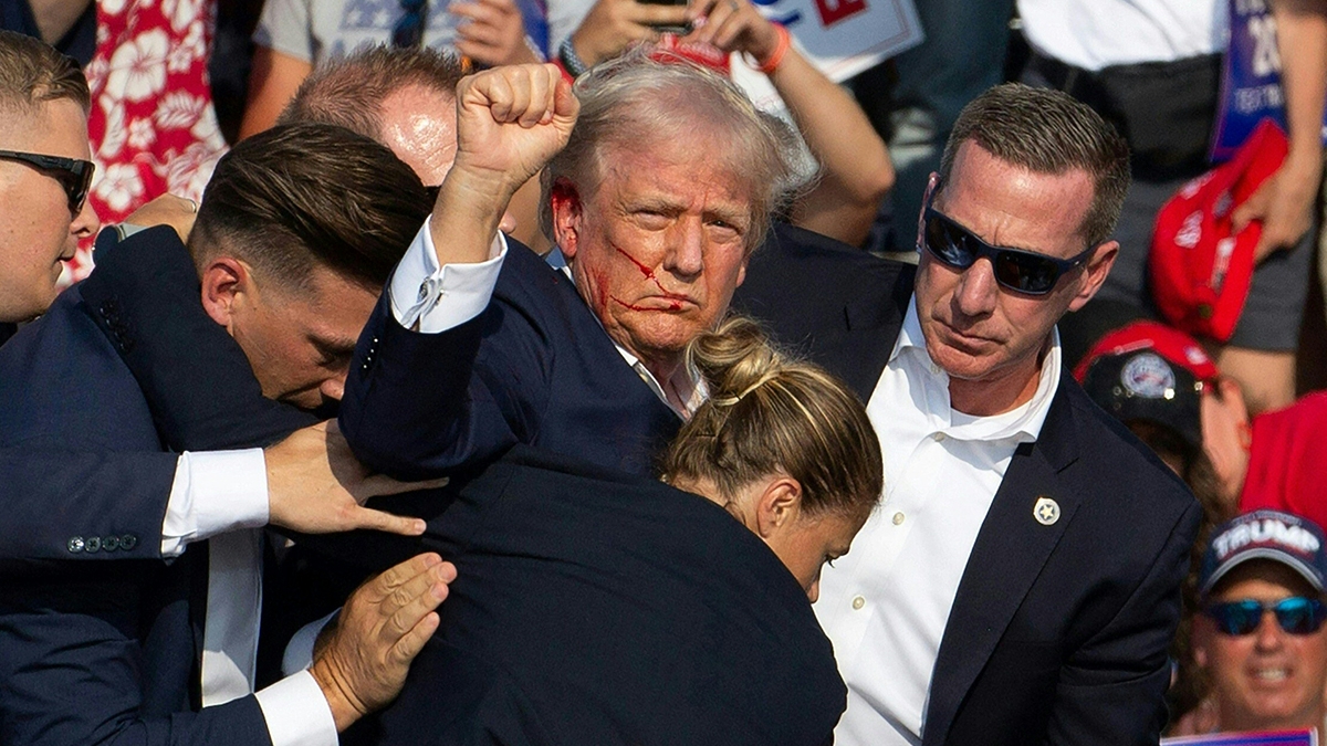 Donald Trump holds an election rally